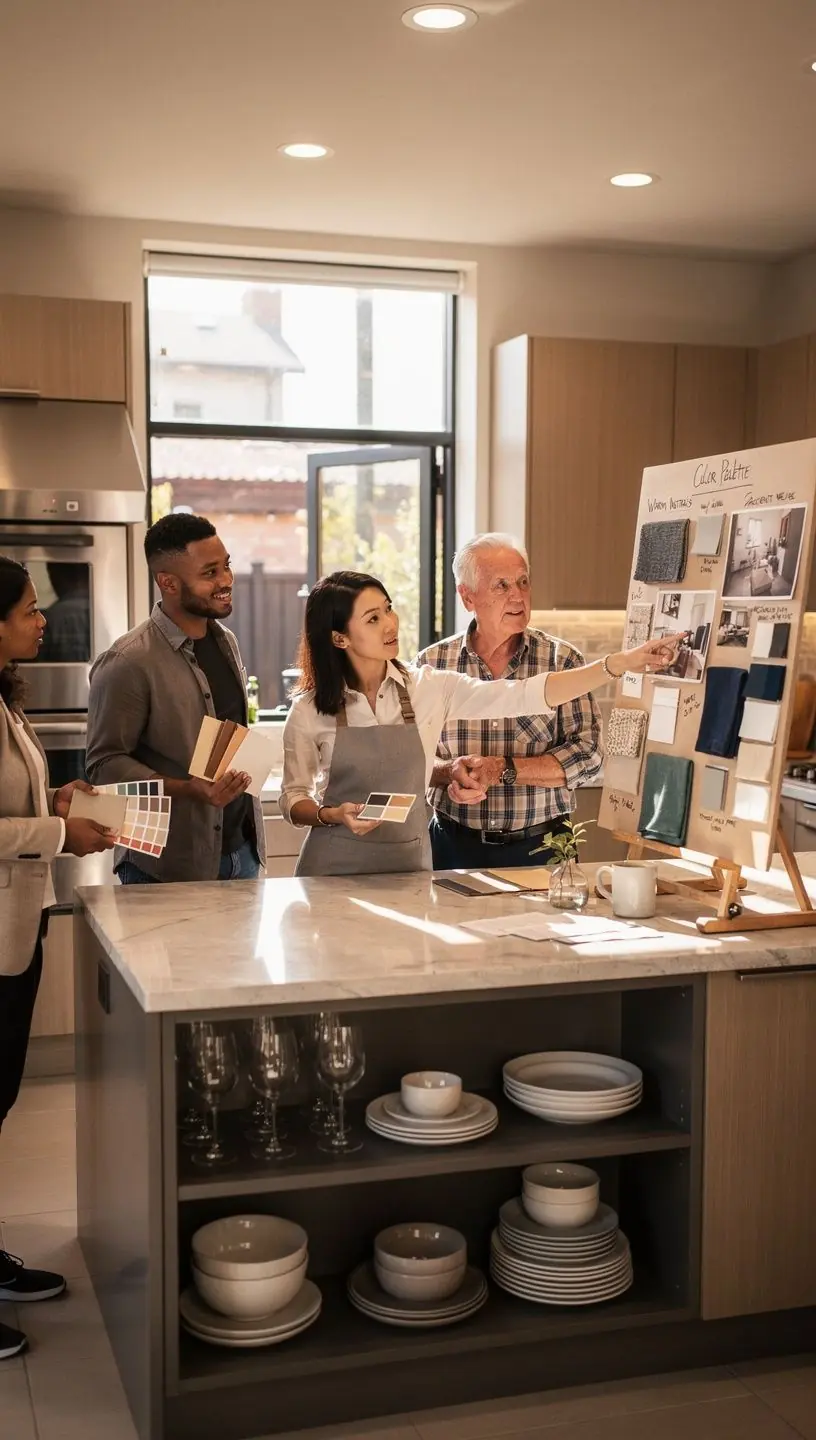 Ein Flur mit geschmackvollen Wandfarben und ansprechendem Lichtdesign.